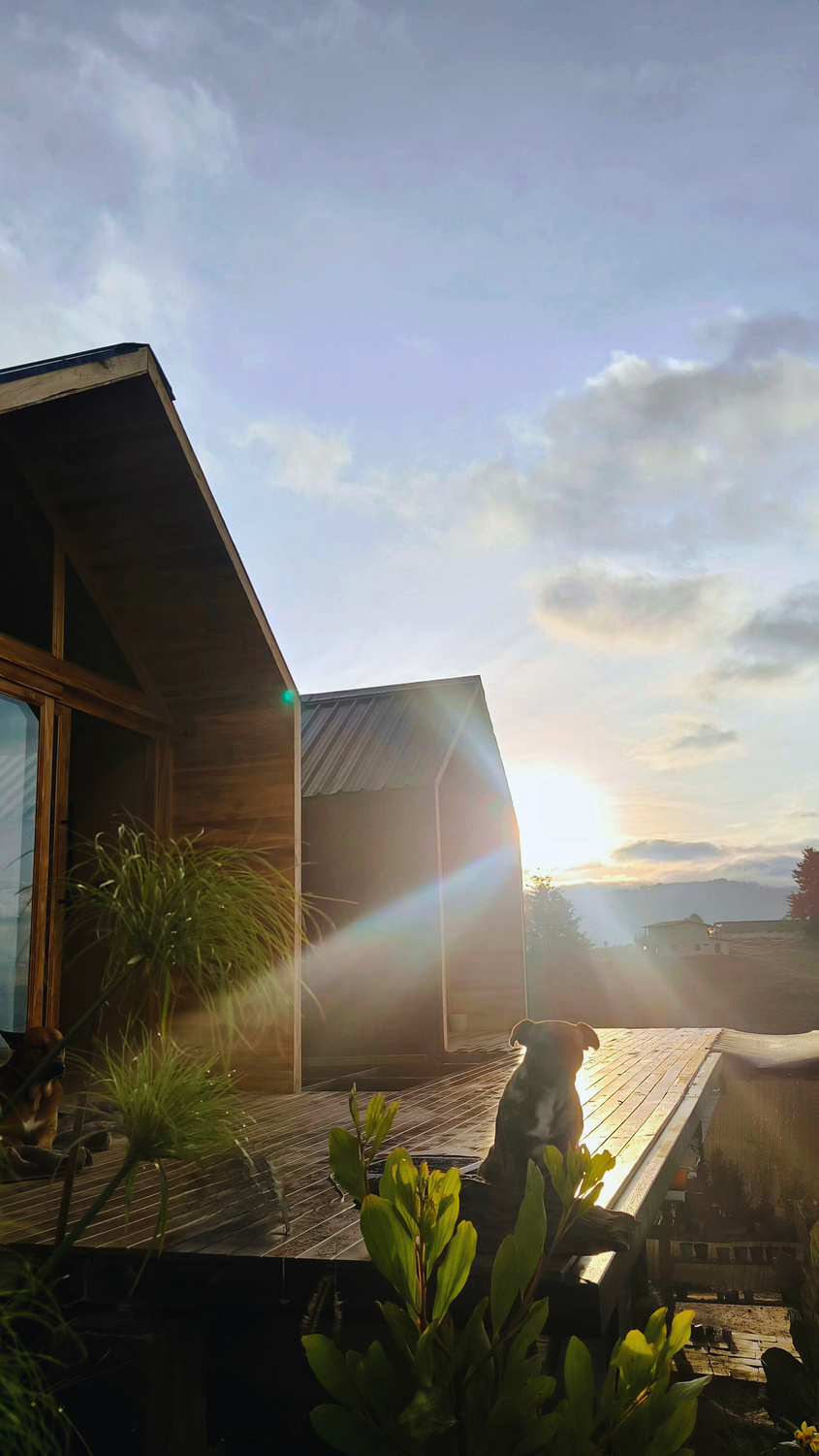 Casa La Fragua al atardecer